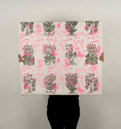 Seria Lato – Czerwiec | sitodruk na surówce bawełnianej | 75×85 cm